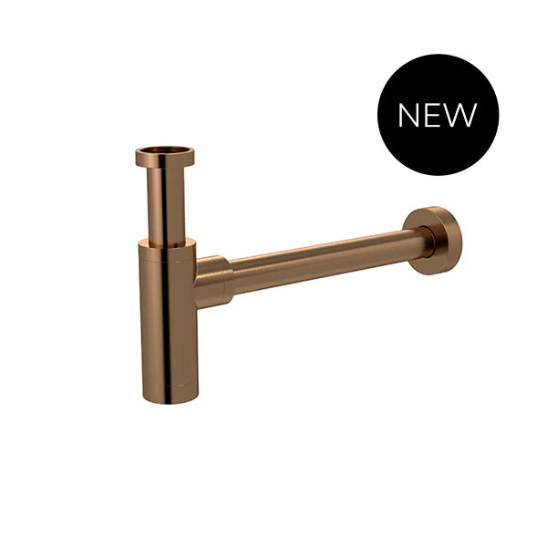 Meir Round bottle trap for 32mm basin waste - Lustre Bronze