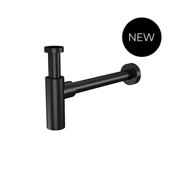 Meir Round bottle trap for 32mm basin waste - Matte Black