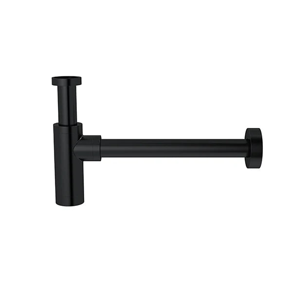 Meir Round bottle trap for 32mm basin waste - Matte Black