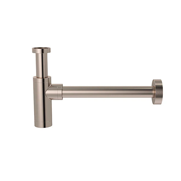 Meir Round bottle trap for 32mm basin waste - Champagne