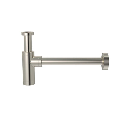 Meir Round bottle trap for 32mm basin waste - Brushed Nickel