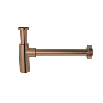 Meir Round bottle trap for 32mm basin waste - Lustre Bronze