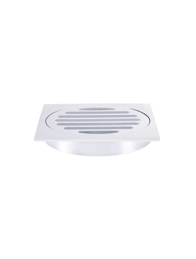 Meir Square Floor Grate Shower Drain 100mm outlet - Chrome