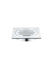 Meir Square Floor Grate Shower Drain 80mm outlet - Chrome