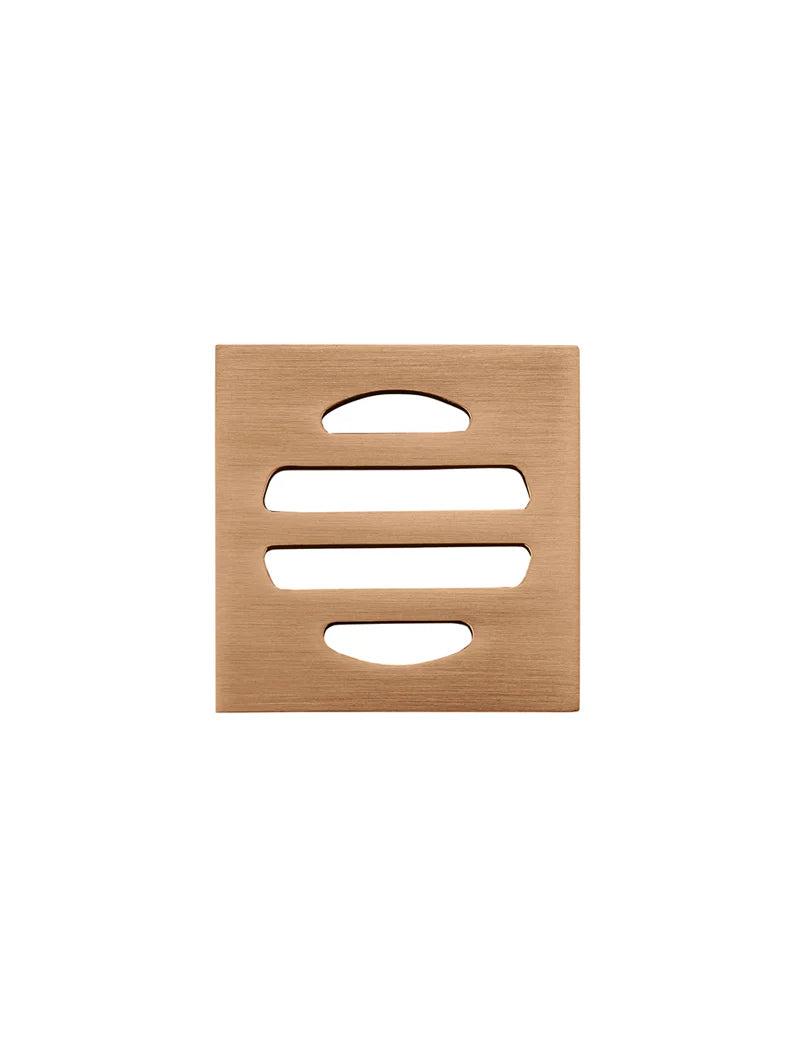 Meir Square Floor Grate Shower Drain 50mm Outlet Lustre Bronze