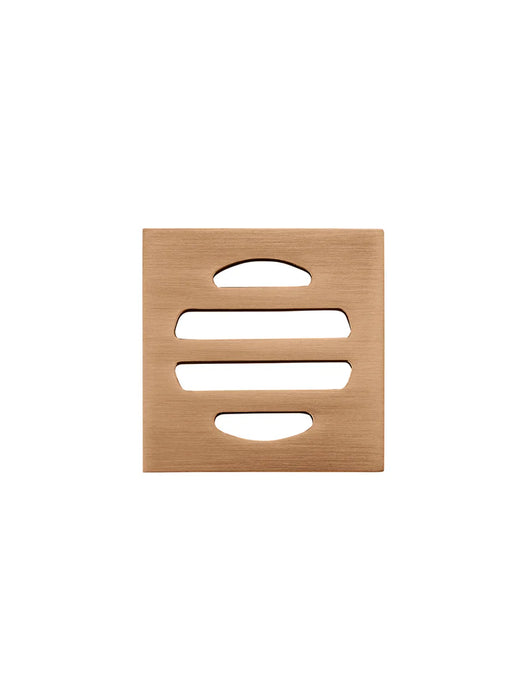 Meir Square Floor Grate Shower Drain 50mm Outlet Lustre Bronze