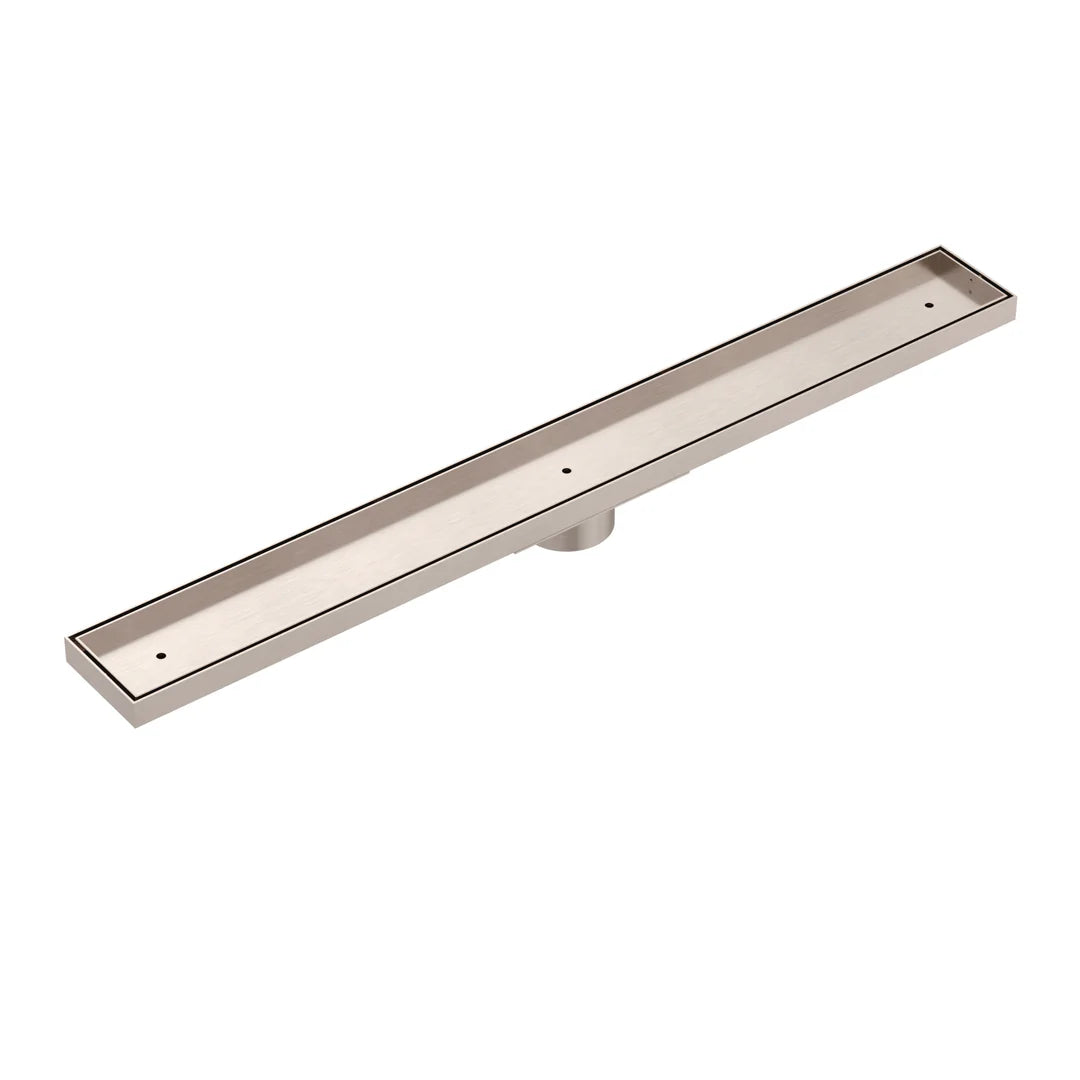 Meir Shower Channel Waste With Tile Insert 900mm Champagne