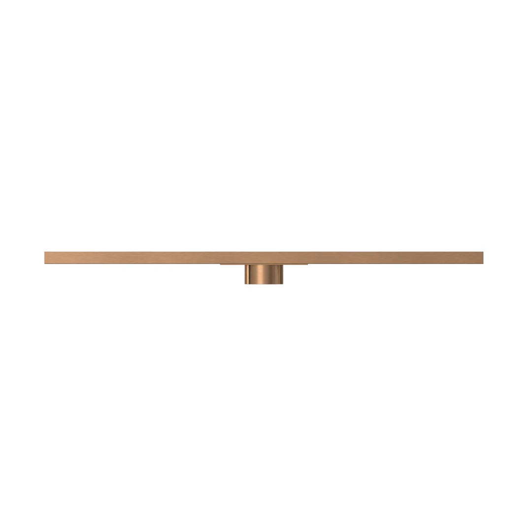 Meir Shower Channel Waste With Tile Insert 900mm Lustre Bronze