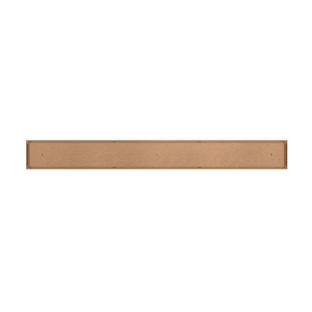 Meir Shower Channel Waste With Tile Insert 900mm Lustre Bronze