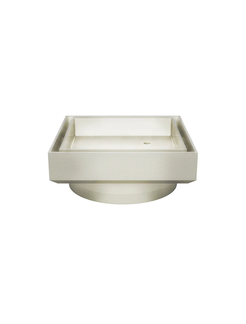 Meir Shower Waste with Tile Insert - Brushed Nickel