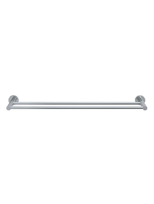 Meir Round Double Towel Rail 600mm - Polished Chrome