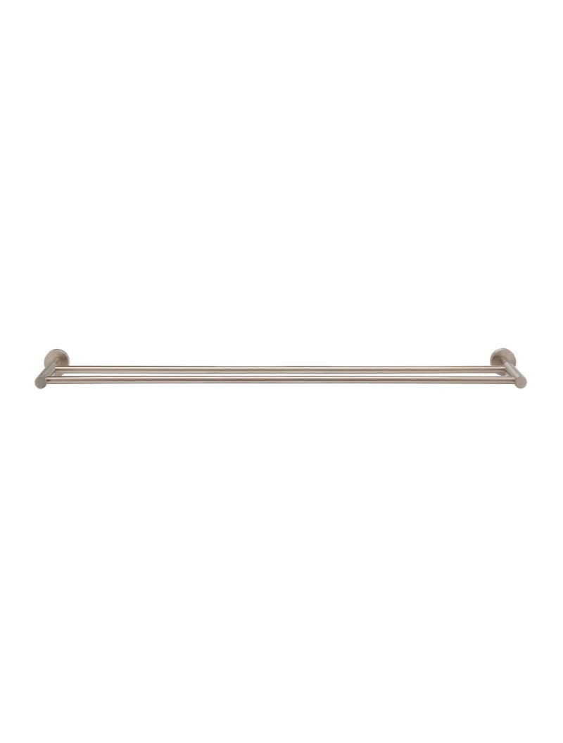 Meir Round Double Towel Rail 900mm - Champagne