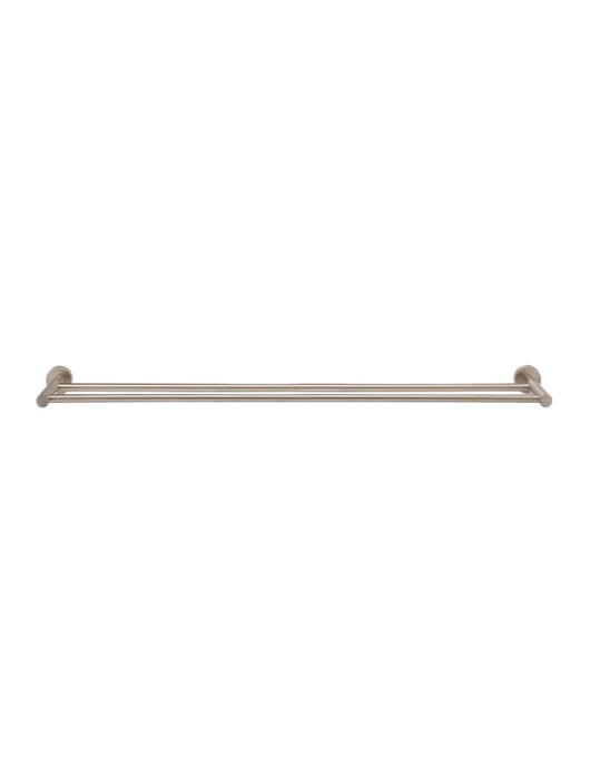 Meir Round Double Towel Rail 900mm - Champagne