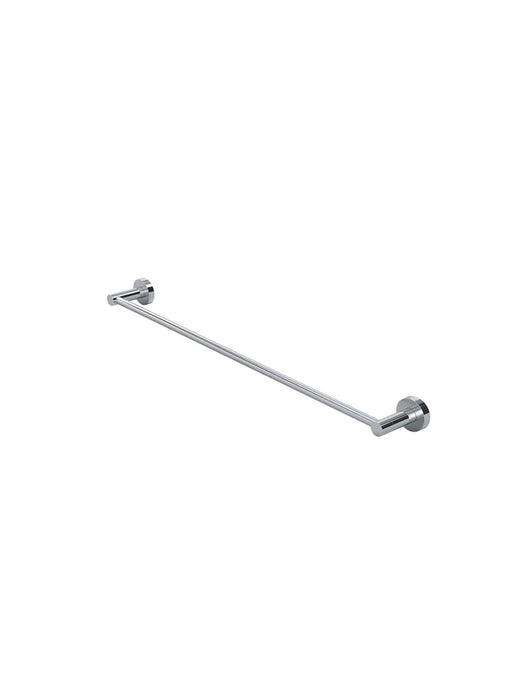Round Single Towel Rail 600mm - Polished Chrome