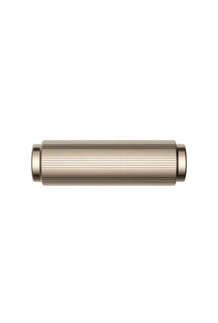 Meir Öppen T-Pull Cabinet Handle (Linear Knurled) Champagne