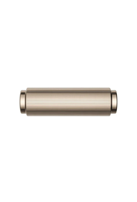 Meir Öppen T-Pull Cabinet Handle (Linear Knurled) Champagne