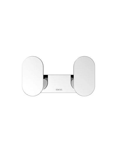 Meir Curvae Double Robe Hook - Chrome