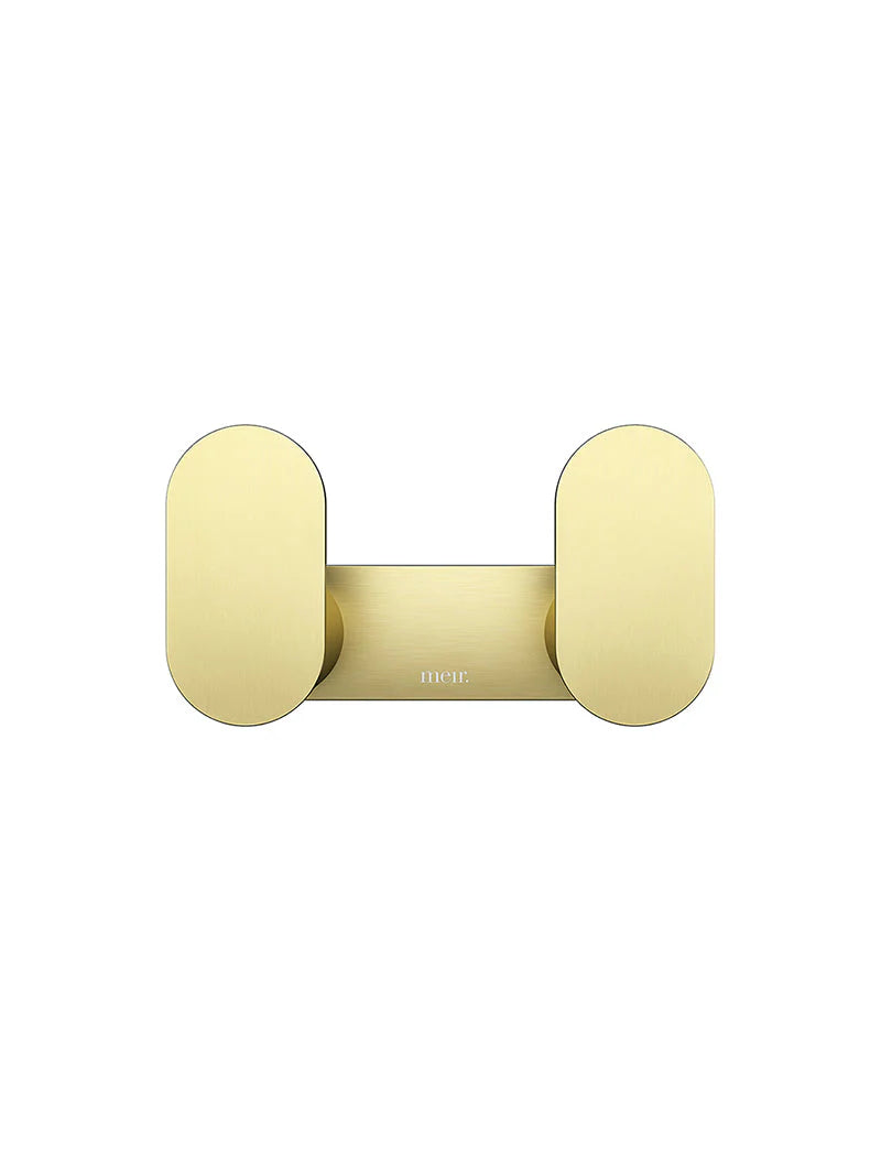 Meir Curvae Double Robe Hook - Tiger Bronze