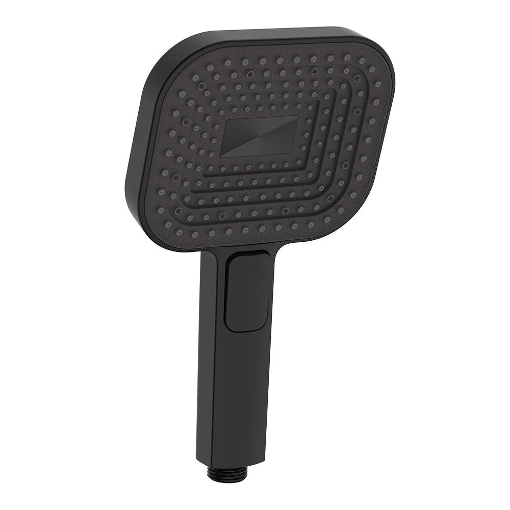 Fienza Kuro Hand Shower Head Soft Square Matte Black