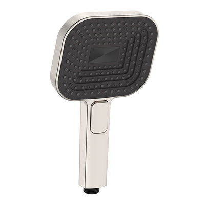 Fienza Kuro Hand Shower Head Soft Square Brushed Nickel