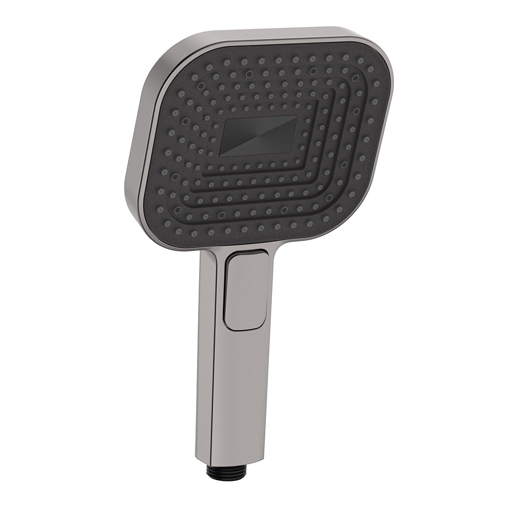 Fienza Kuro Hand Shower Head Soft Square Gun Metal