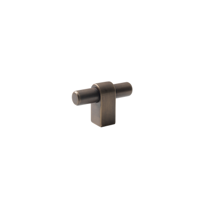 Momo Maida T Knob 52mm in Antique Brass