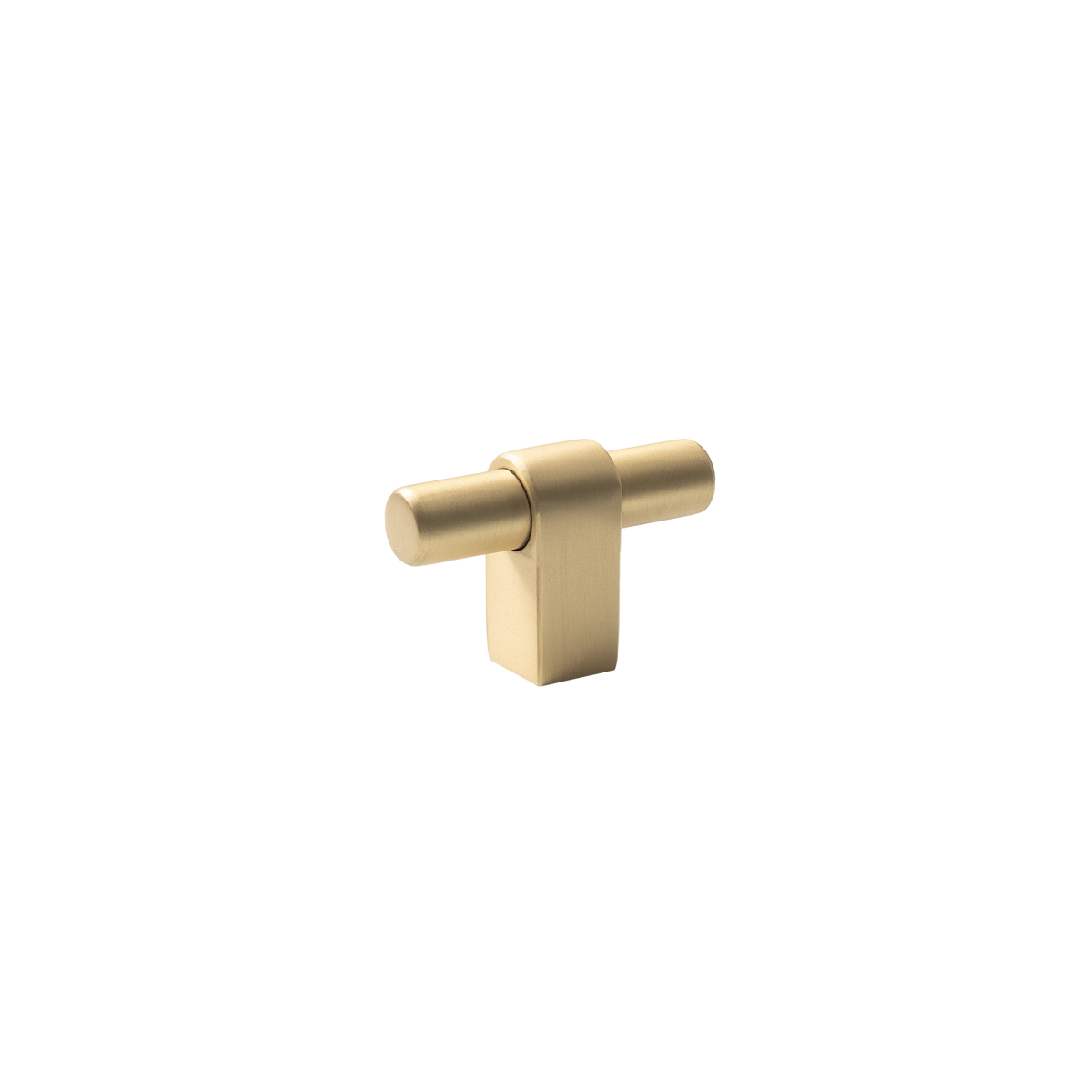 Momo Maida T Knob 52mm in Brushed Satin Brass