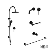 Mimi Matte Black Wall Set Tapware Package