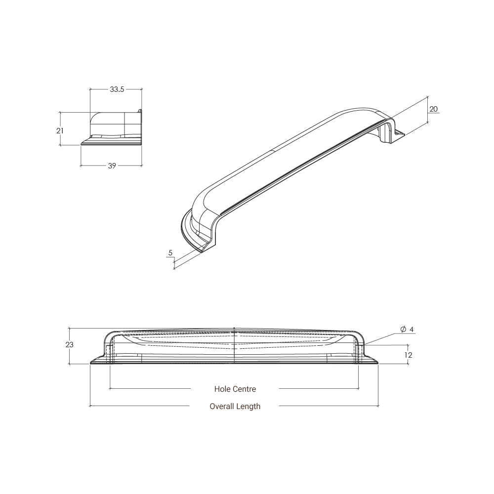 Momo New Hampton Cup Pull - Line Drawing