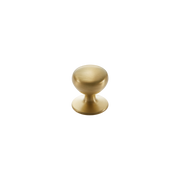 Momo New Hampton Round Knob 32mm in Matt Brass