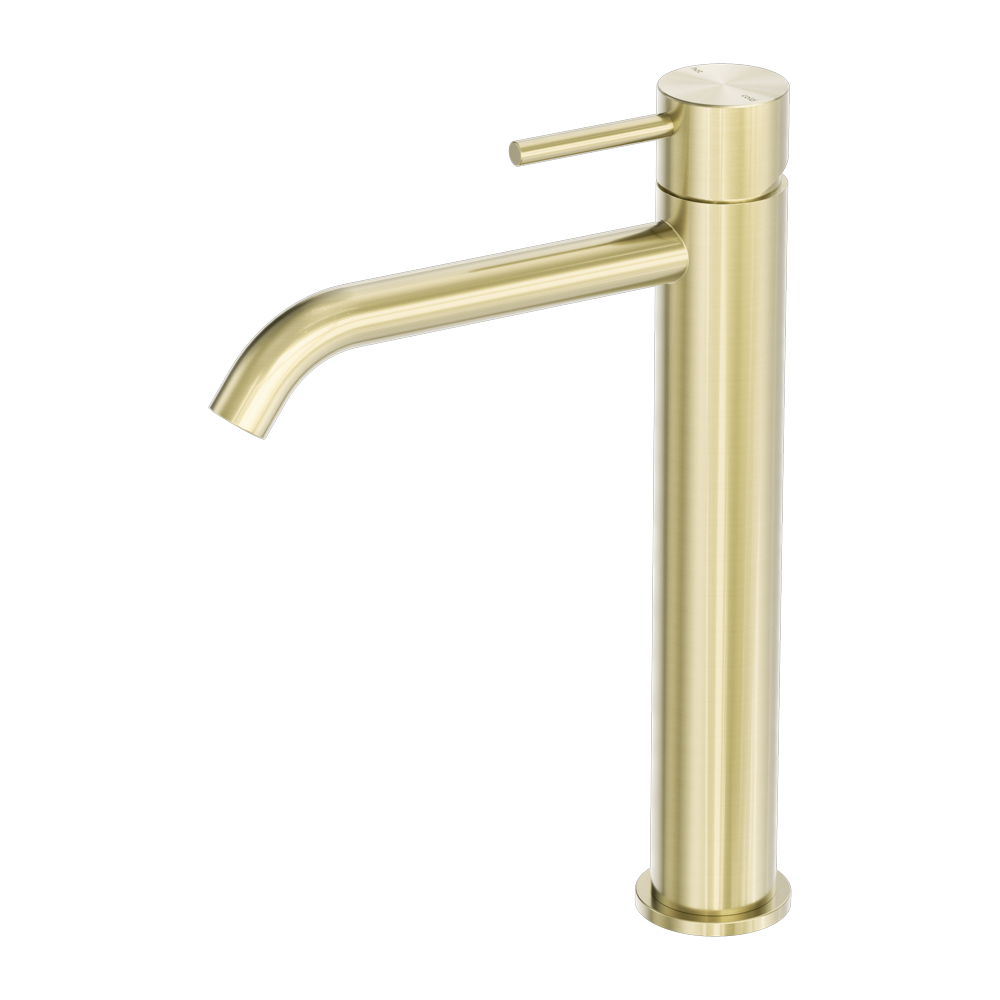 Nero Zen SS316L Tall Basin Mixer Brushed Gold