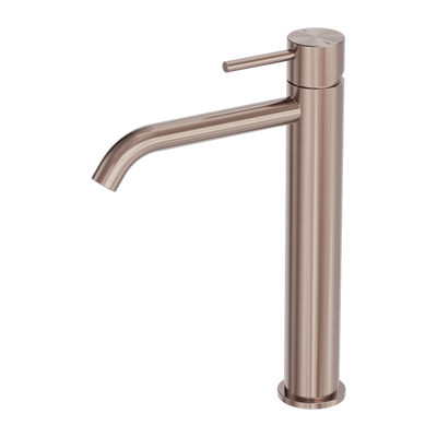 Nero Zen SS316L Tall Basin Mixer Brushed Bronze