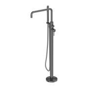 Nero Zen SS316L Freestanding Bath Mixer With Outdoor Hose Graphite