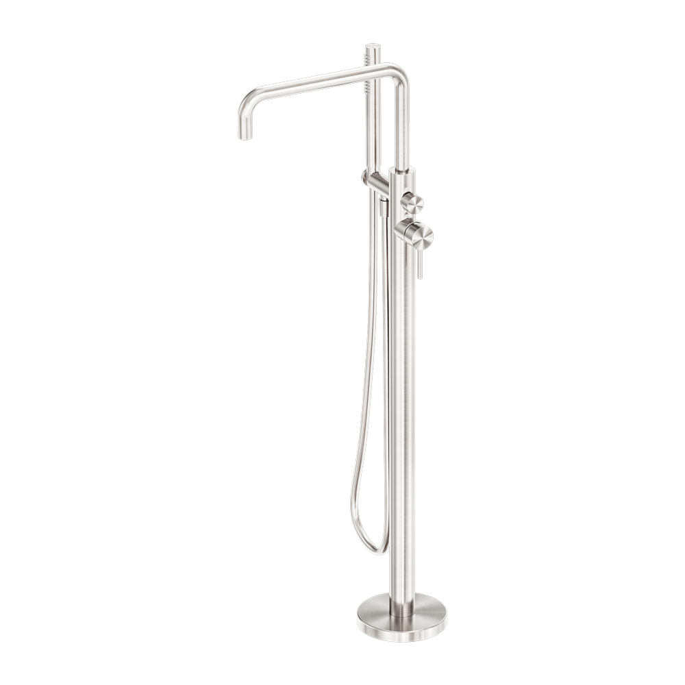 Nero Zen SS316L Freestanding Bath Mixer Brushed Nickel