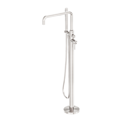 Nero Zen SS316L Freestanding Bath Mixer Brushed Nickel