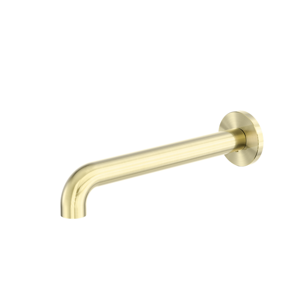 Nero Zen SS316L Wall Basin/Bath Spout Only 185/230mm Brushed Gold