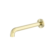 Nero Zen SS316L Wall Basin/Bath Spout Only 185/230mm Brushed Gold