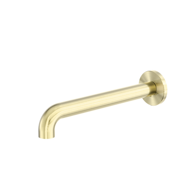 Nero Zen SS316L Wall Basin/Bath Spout Only 185/230mm Brushed Gold