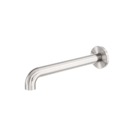 Nero Zen SS316L Wall Basin/Bath Spout Only 185/230mm Brushed Nickel