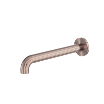 Nero Zen SS316L Wall Basin/Bath Spout Only 185/230mm Brushed Bronze