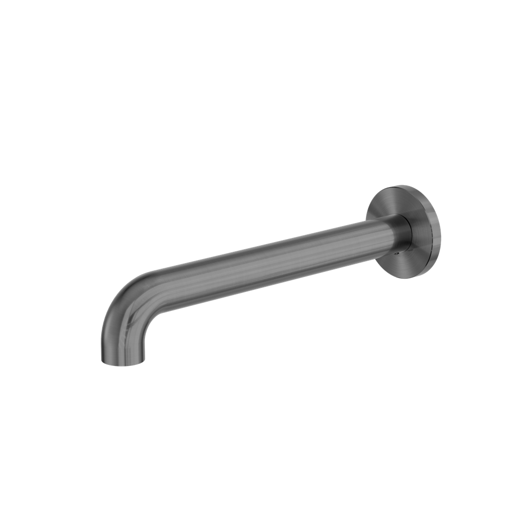 Nero Zen SS316L Wall Basin/Bath Spout Only 185/230mm Graphite