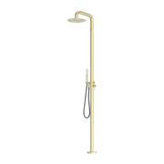 Nero Zen SS316L Outdoor Freestanding Shower Column Brushed Gold