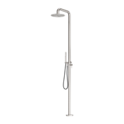 Nero Zen SS316L Outdoor Freestanding Shower Column Brushed Nickel