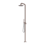 Nero Zen SS316L Outdoor Freestanding Shower Column Brushed Bronze