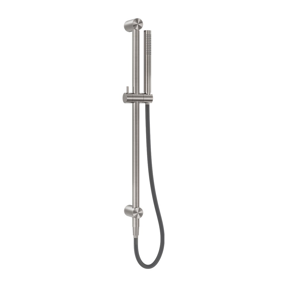 Nero Zen SS316L Shower Rail Outdoor Hose Brushed Nickel