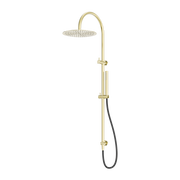 Nero Zen SS316L Twin Shower Outdoor Hose Brushed Gold