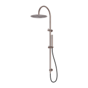 Nero Zen SS316L Twin Shower Outdoor Hose Brushed Bronze