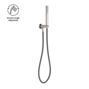 Nero Zen SS316L Handshower On Bracket With Outdoor Hose Brushed Nickel