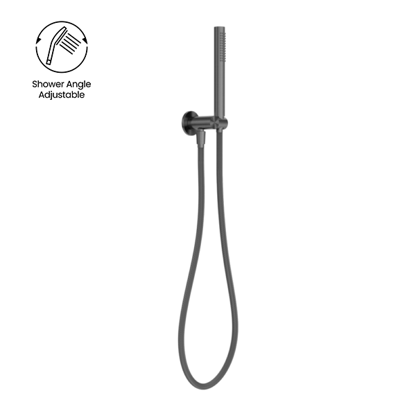 Nero Zen SS316L Handshower On Bracket With Outdoor Hose Graphite
