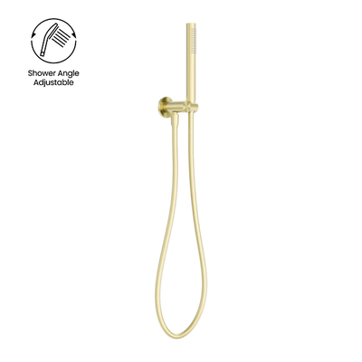Nero Zen SS316L Handshower On Bracket Brushed Gold